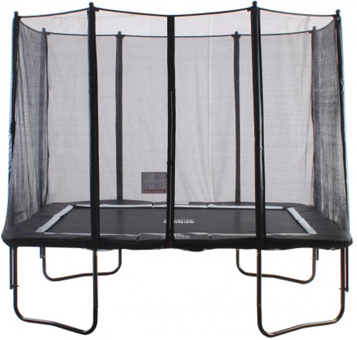 SPRING Trampoline 230 cm x 300 cm (8x10ft) Rechthoekig met veiligheidsnet - Black Edition - zwarte rand