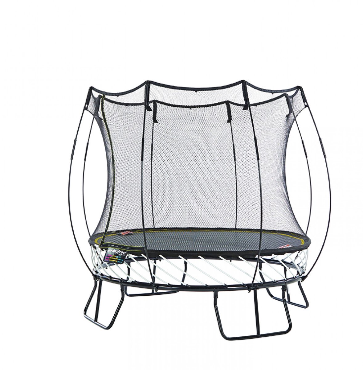 Springfree Trampoline R54 – Ronde Trampoline Ø 2,5 m met Veiligheidsnet, Zonder Veren, Outdoor, Max. 80 kg