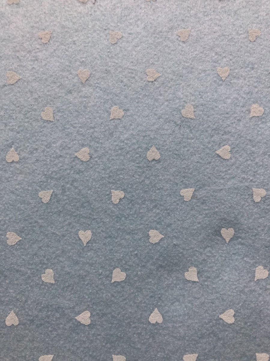 Synthetisch   3 STUKS 1 mm. 30x40cm - Knutselen - Creatieve hobby - Knippen en plakken - Kaarten maken - DIY- Lichtblauw/Wit/Hartjes