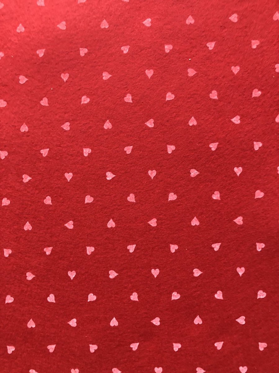 Synthetisch   3 STUKS 1 mm. 30x40cm - Knutselen - Creatieve hobby - Knippen en plakken - Kaarten maken - DIY- Rood/Hartjes