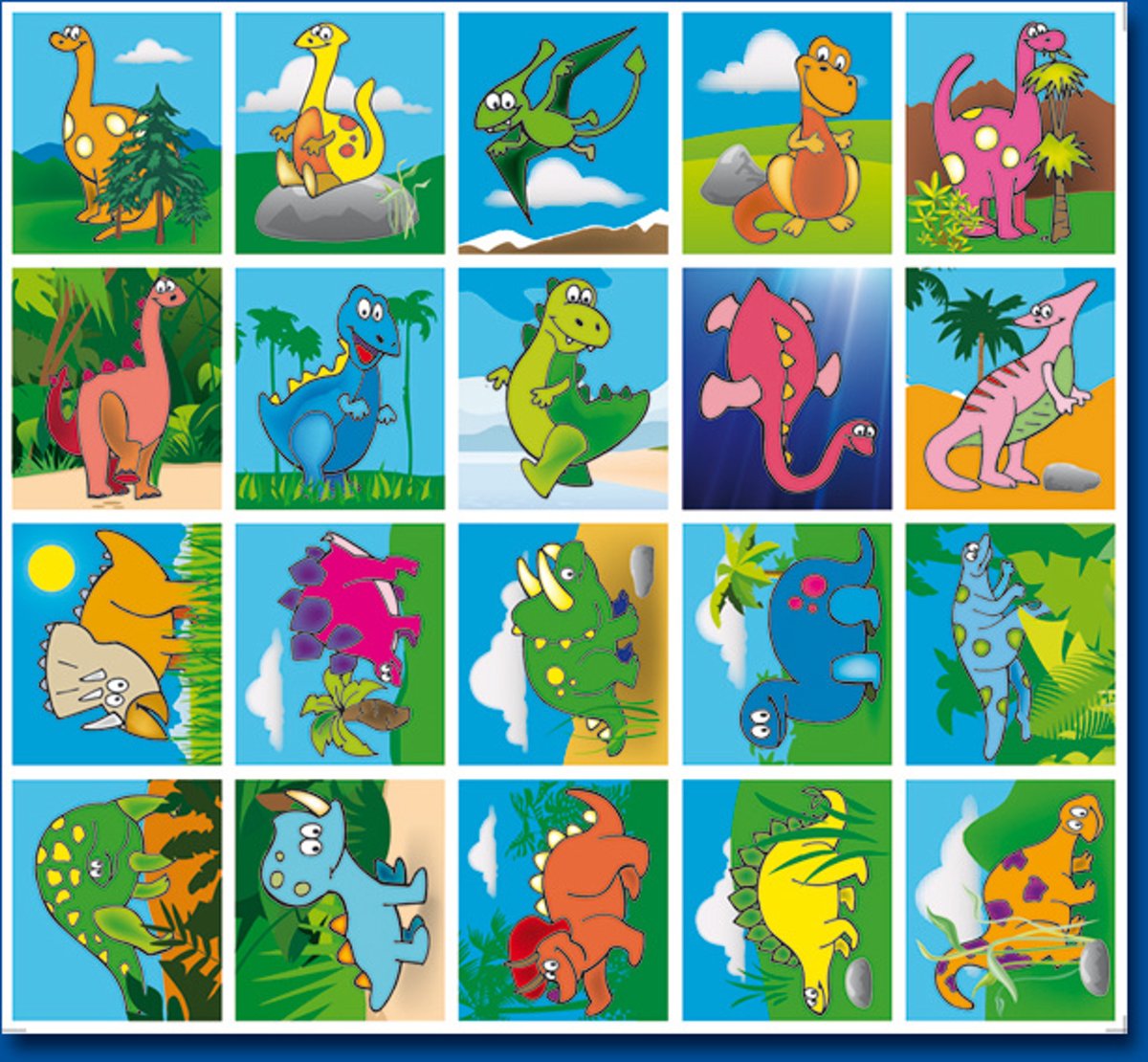 BELONINGSSTICKERS STAM FANTASIE DINOS - 952 STUKS