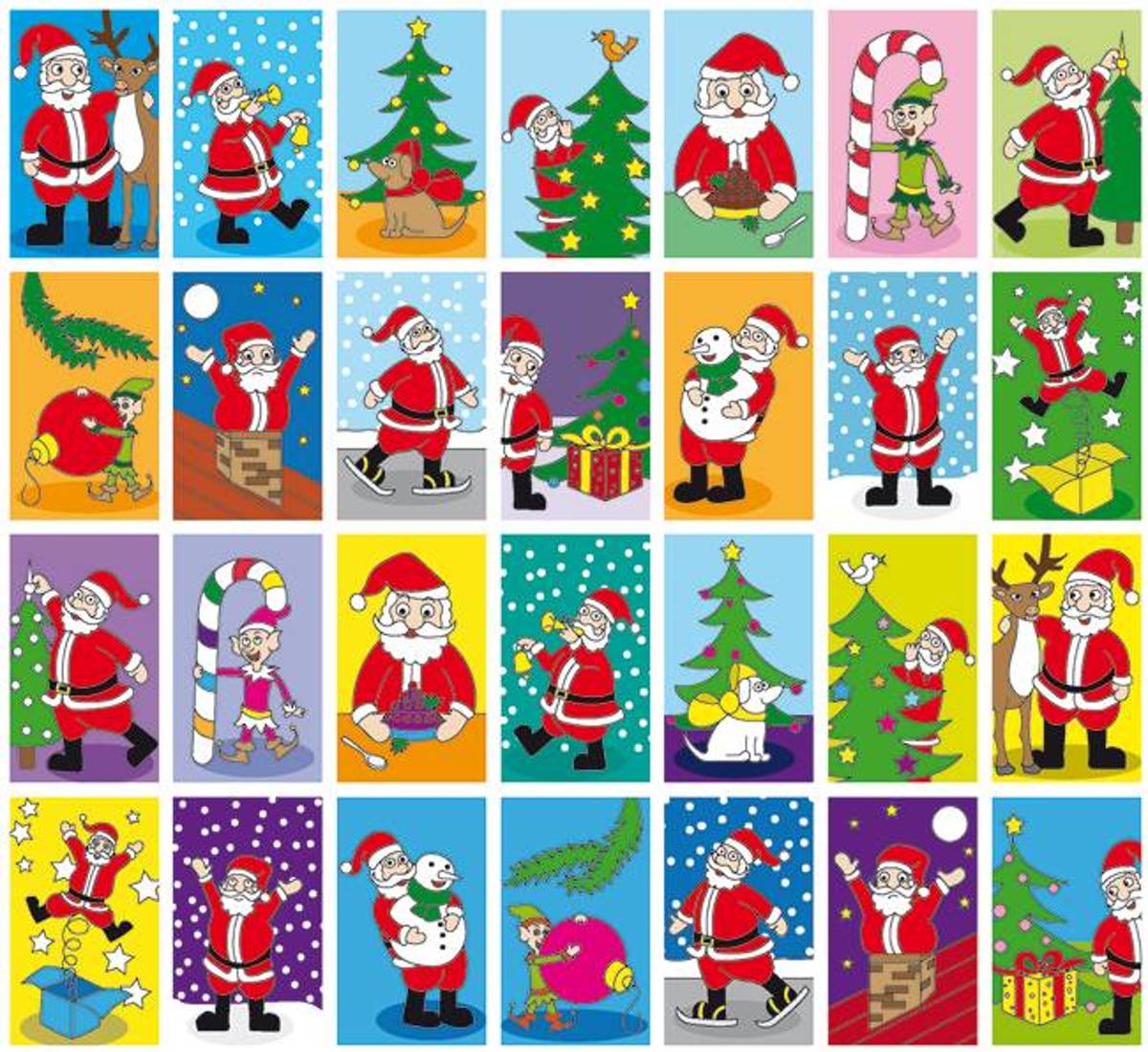 BELONINGSSTICKERS STAM KERST - 952 STUKS