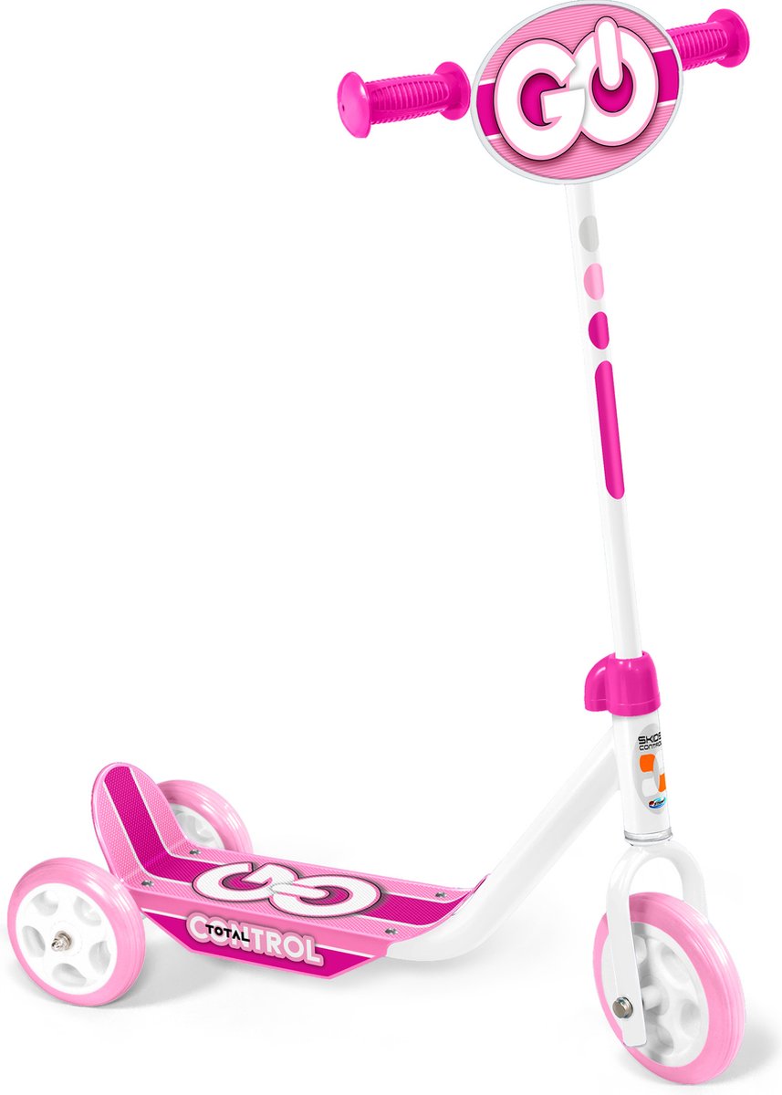 3-wiel Kinderstep - Step - Meisjes - Roze SKIDS CONTROL