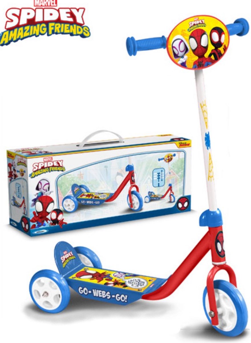 Marvel - Spidey 3-wiels Kinderstep - Rood & Blauw