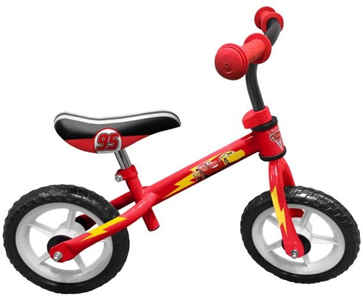 Stamp Loopfiets Cars - Loopfiets - Jongens - Rood - 12 Inch