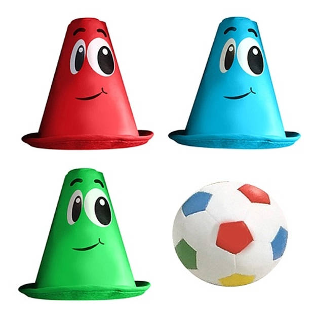 Stamp voetbalset foam 4-delig