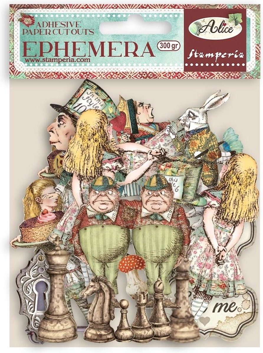 Stamperia - Alice Ephemera (56pcs) (DFLCT15)