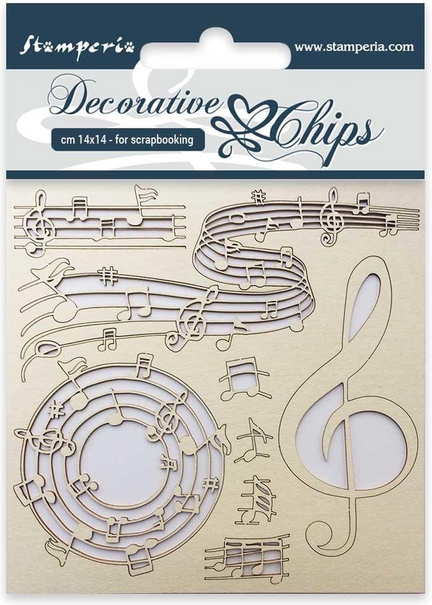 Stamperia Decorative Chips Music (SCB11)