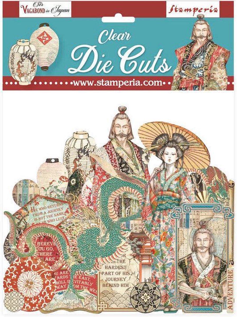 Stamperia Sir Vagabond in Japan Clear Die Cuts (DFLDCP15)