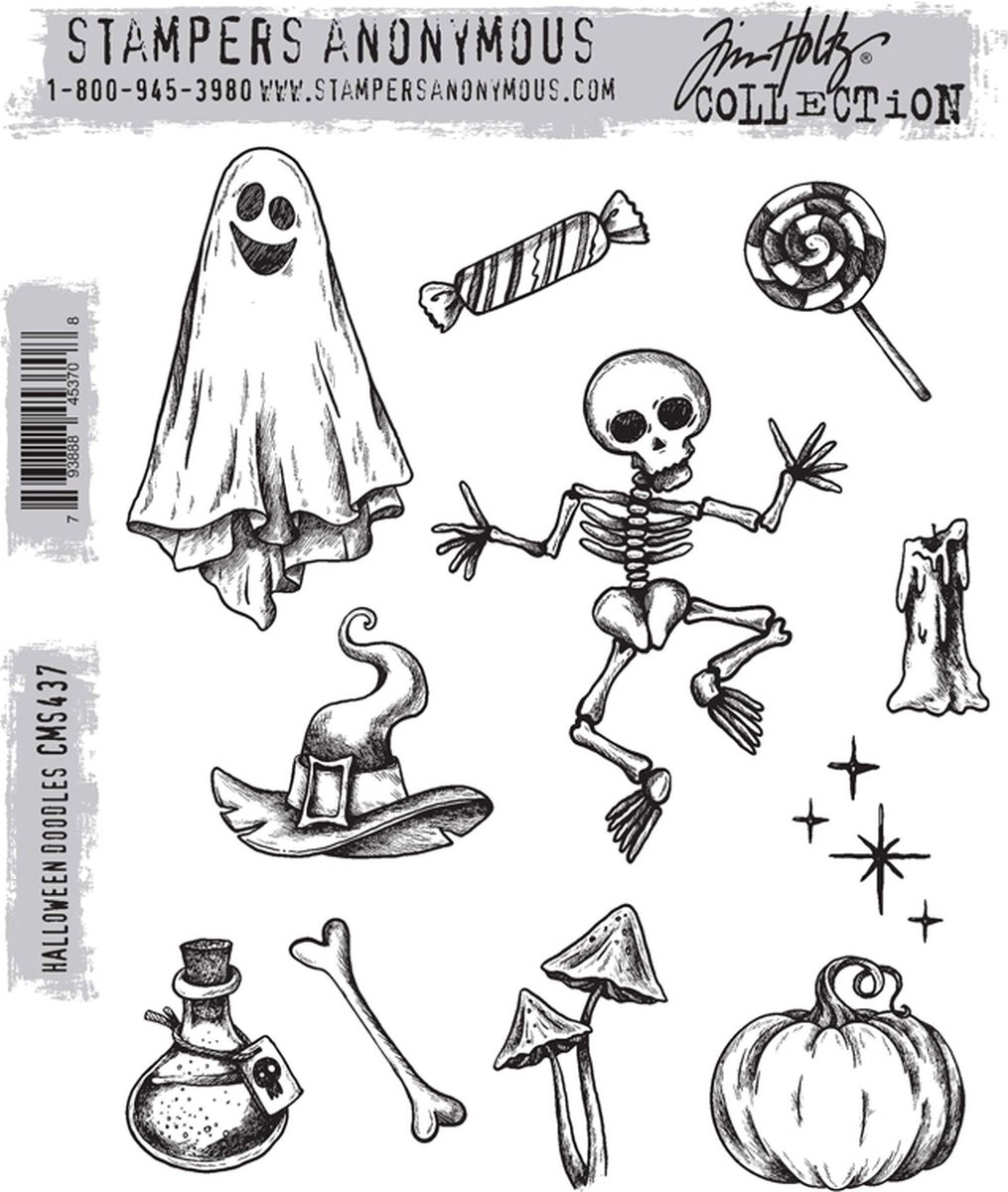 Cling Stamps Halloween Doodles (CMS437)