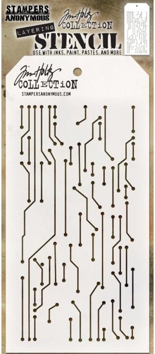 Tim Holtz Circuit Layered Layering Stencil (THS146)