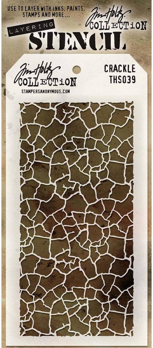 Tim Holtz Crackle Layering Stencil (THS039)