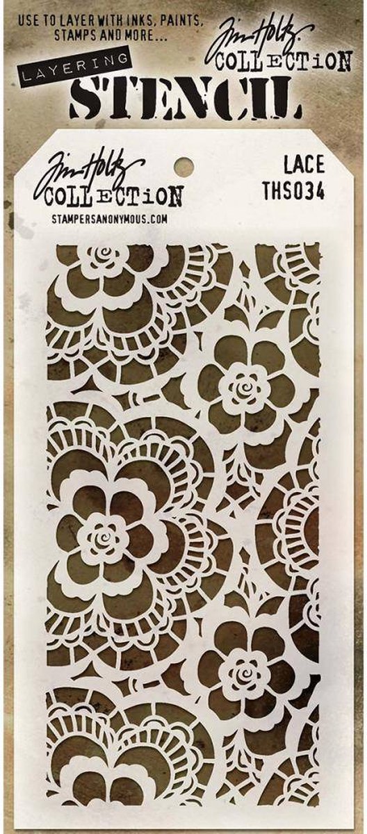 Tim Holtz Lace Layering Stencil (THS034)