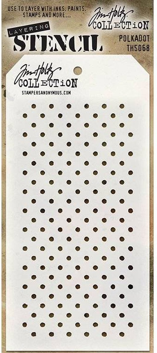 Tim Holtz Polkadots Layering Stencil (THS068)