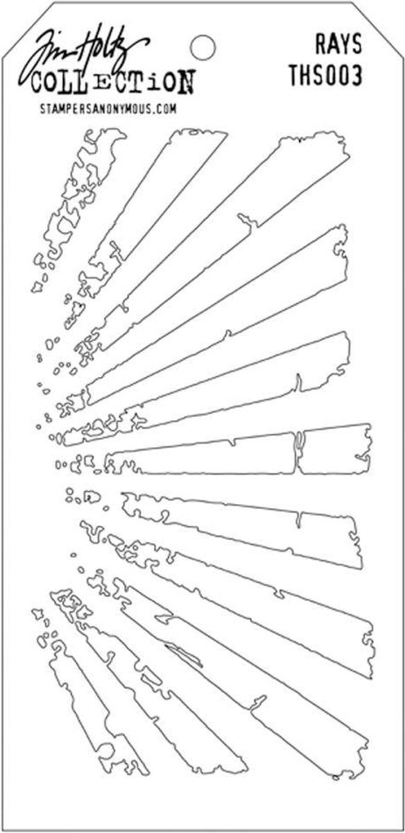 Tim Holtz Rays Layering Stencil (THS003)