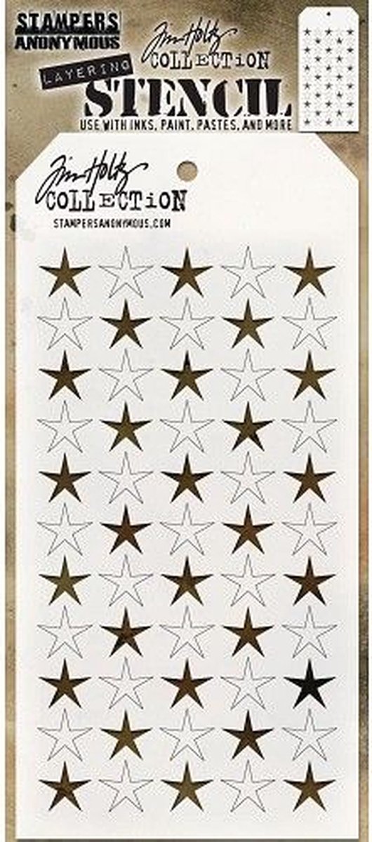 Tim Holtz Shifter Stars Layering Stencil (THS111)