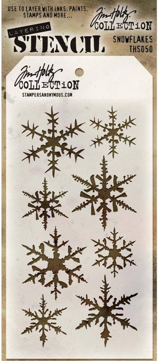 Tim Holtz Snowflakes Layering Stencil (THS050)