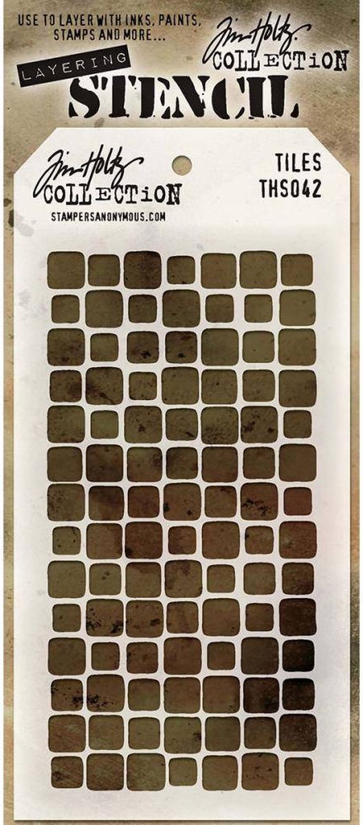 Tim Holtz Tiles Layering Stencil (THS042)