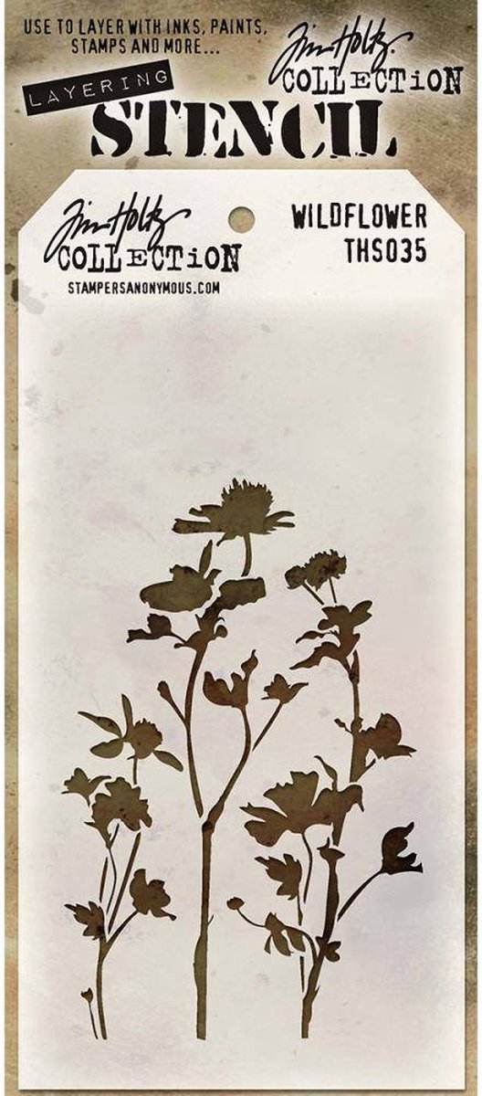 Tim Holtz Wildflower Layering Stencil (THS035)