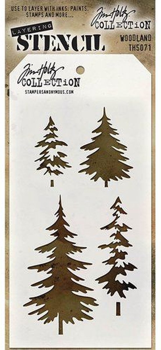 Tim Holtz Woodland Layering Stencil (THS071)