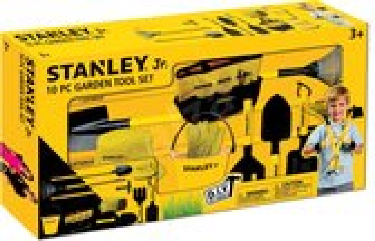 Stanley Jr. Speelgoed Hand Tuingereedschapset - 10 delig - vanaf 3 jaar - complete set