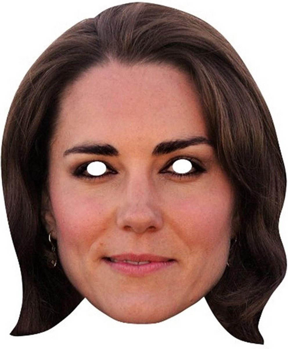 Star Cutouts Duchess Of Cambridge Kate Celebrity Face Mask (Multicoloured)