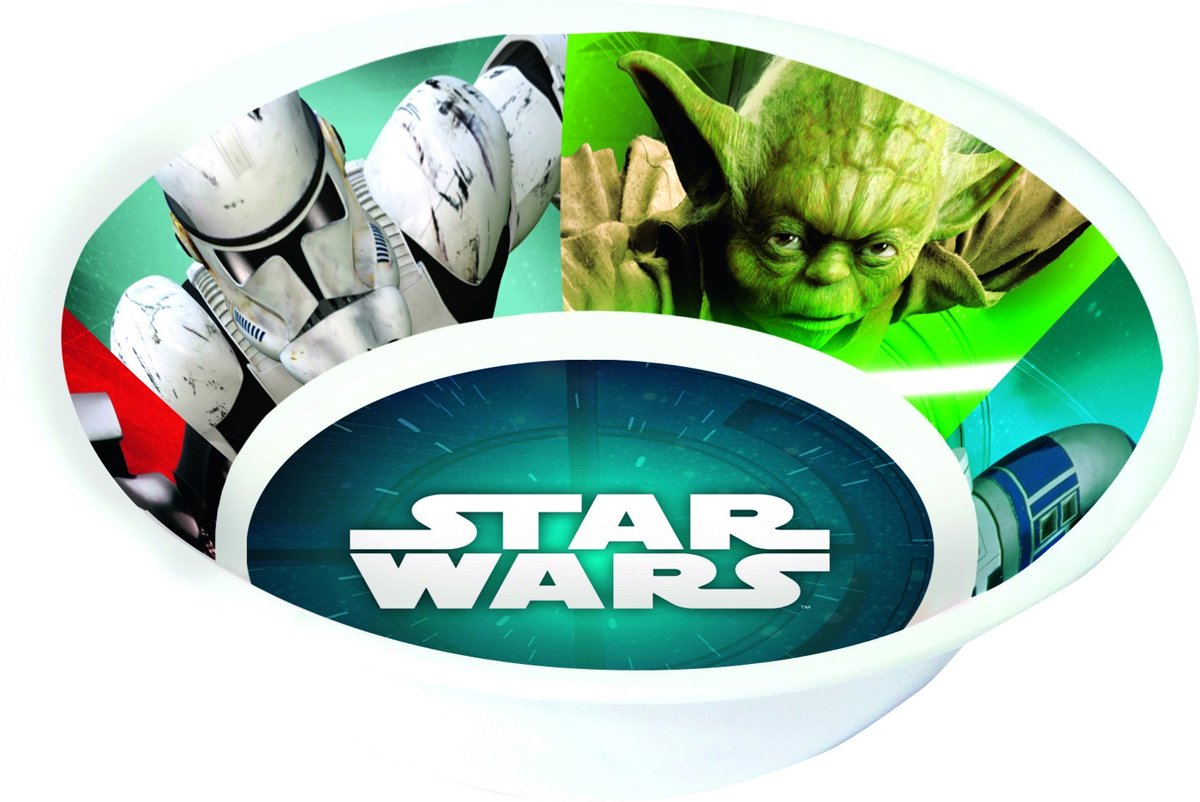 Diep plastic melamine Star Wars™ bord - Feestdecoratievoorwerp