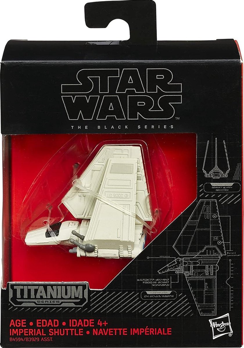 Hasbro Star Wars Black Series Titanium imperial shuttle - first order - the mandalorian - squadrons - rise of skywalker - lightsaber - dvd - Viros