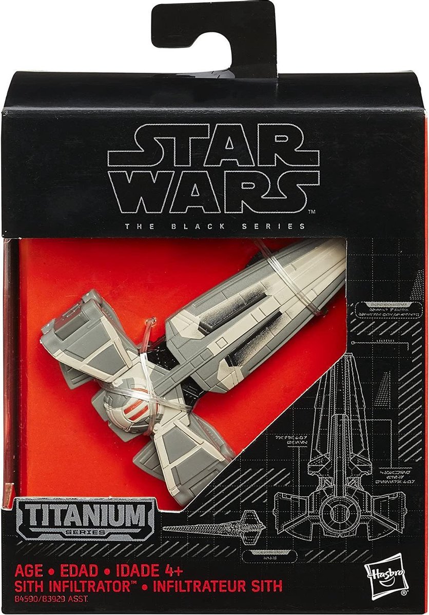 Hasbro Star Wars Black Series Titanium sith infiltrator - first order - the mandalorian - squadrons - rise of skywalker - lightsaber - dvd - Viros