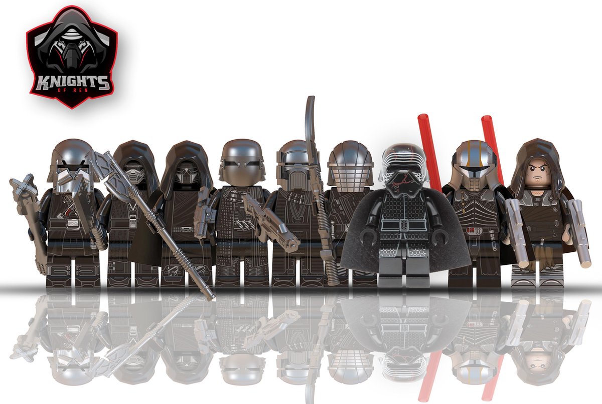 Leco knights of ren / kylo ren star killer darth vader the force unleashed 2 alternatief voor lego star wars mandalorian baby yoda