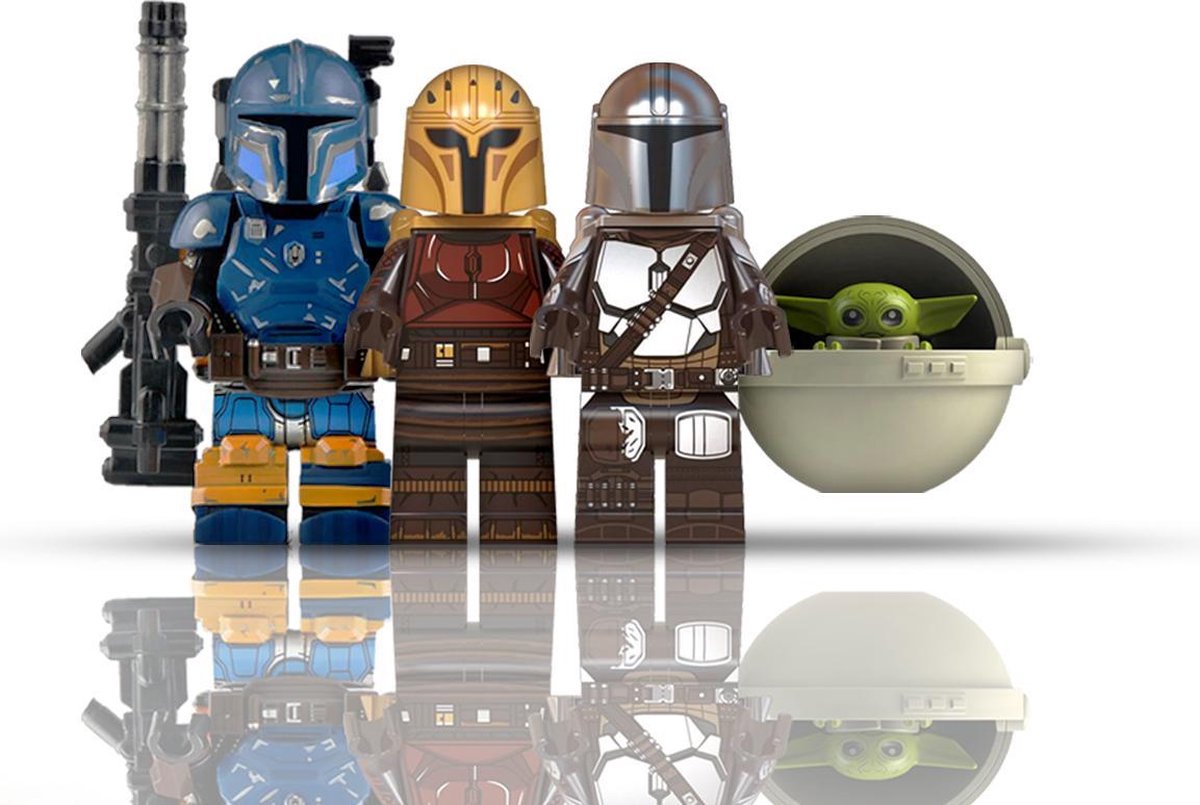 Leco the mandalorian / Mando Baby yoda the amorer heavy infantry armor paz vizla the child darth vader alternatief voor lego star wars speelgoed battle pack