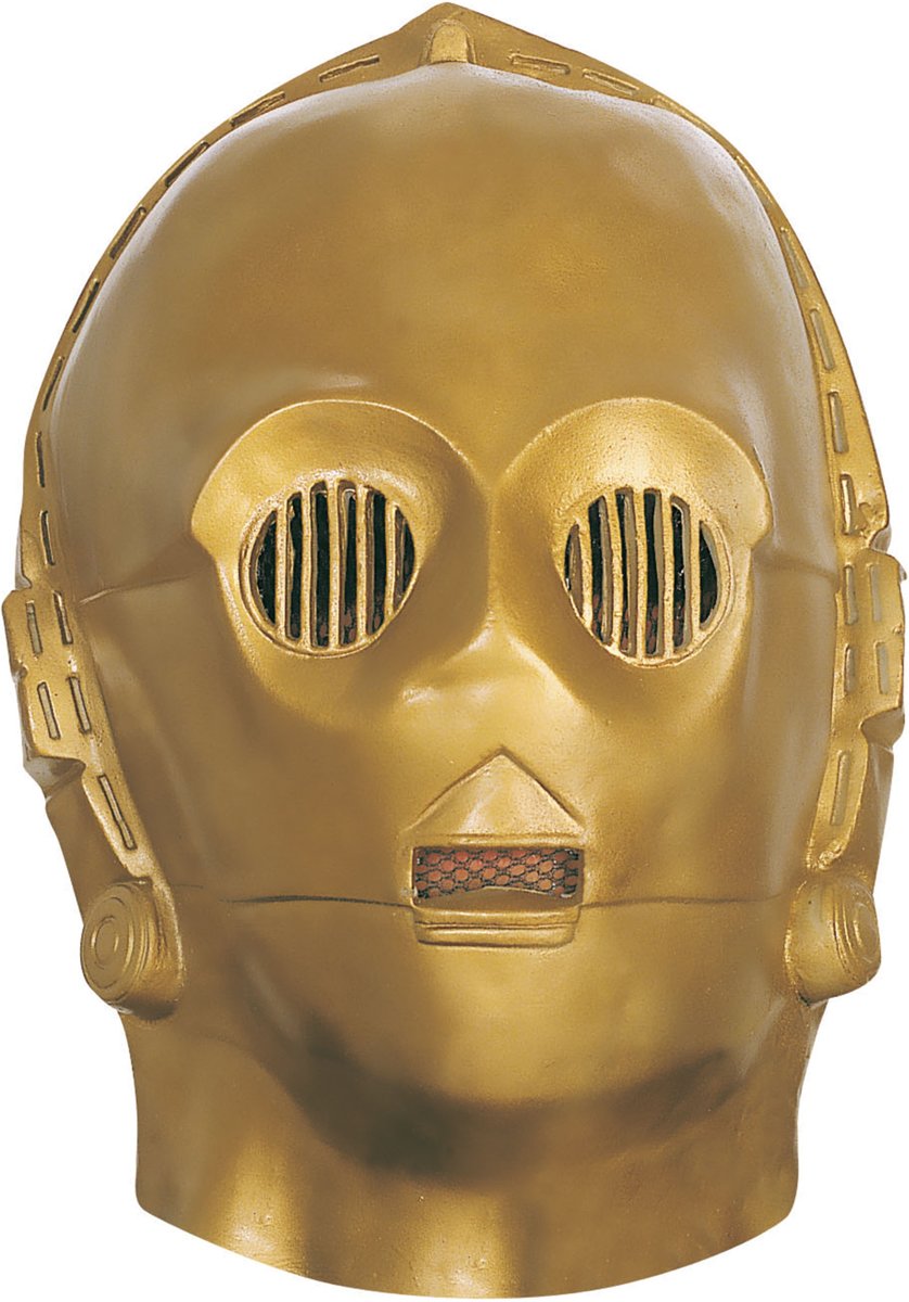 Soepel C3PO™ Star Wars™ masker voor volwassenen - Verkleedmasker