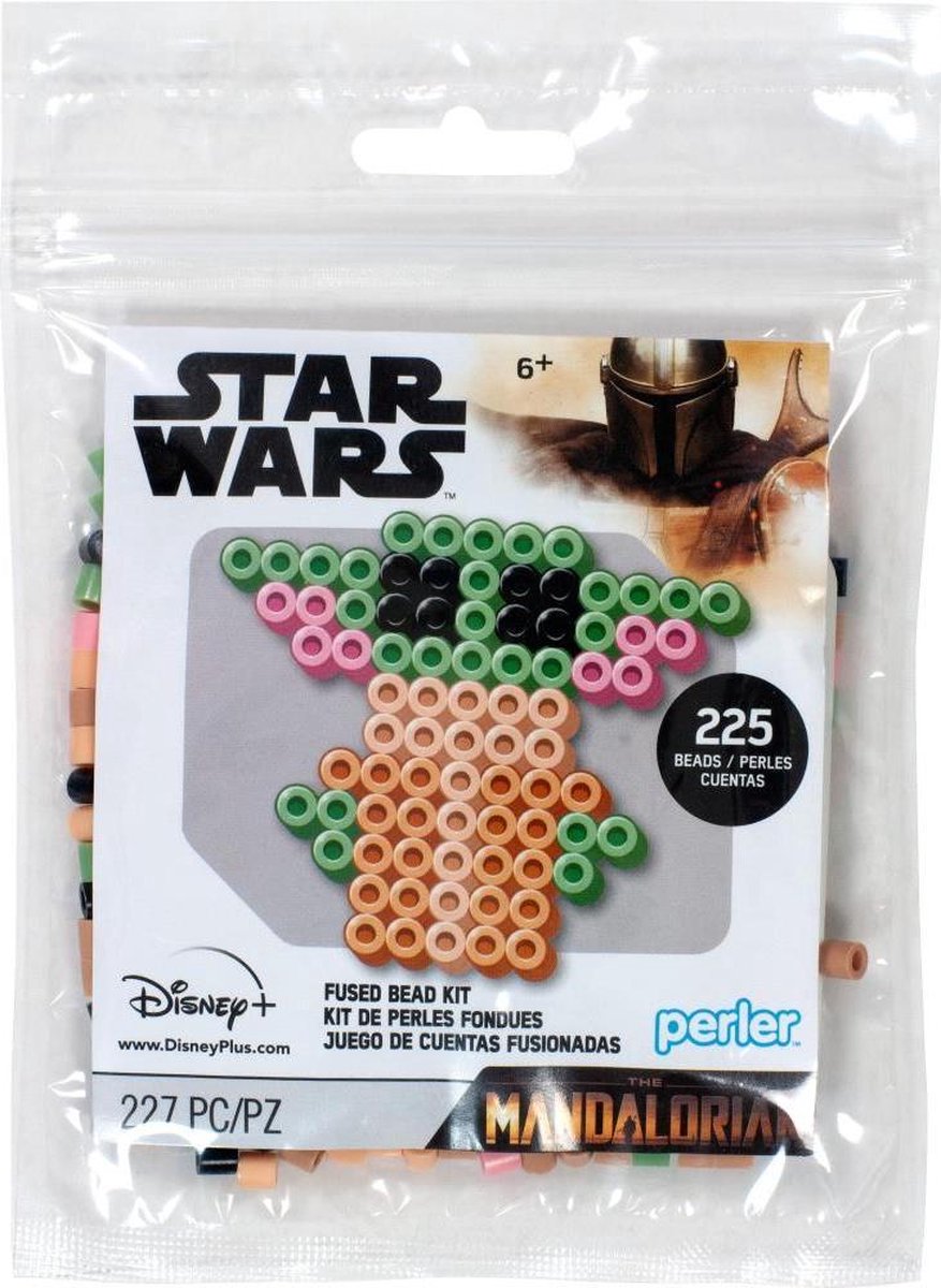 Star Wars - Strijkkralen probeer kit - voor kinderen - The Child - 225 strijkkralen