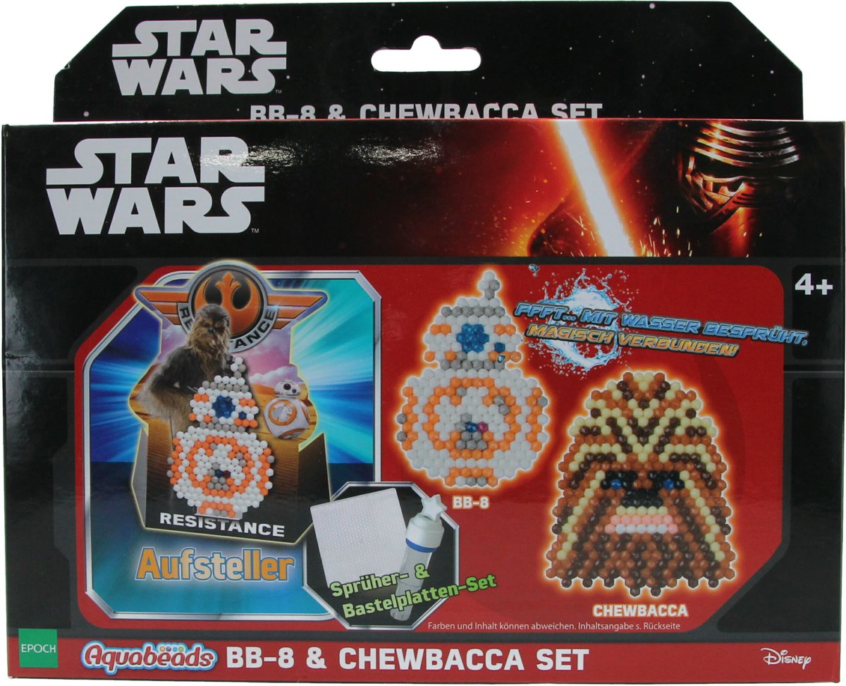 Star Wars Aquabeads Set – Knutselpakket voor Jongens en Meisjes – Waterparels BB-8 en Chewbacca