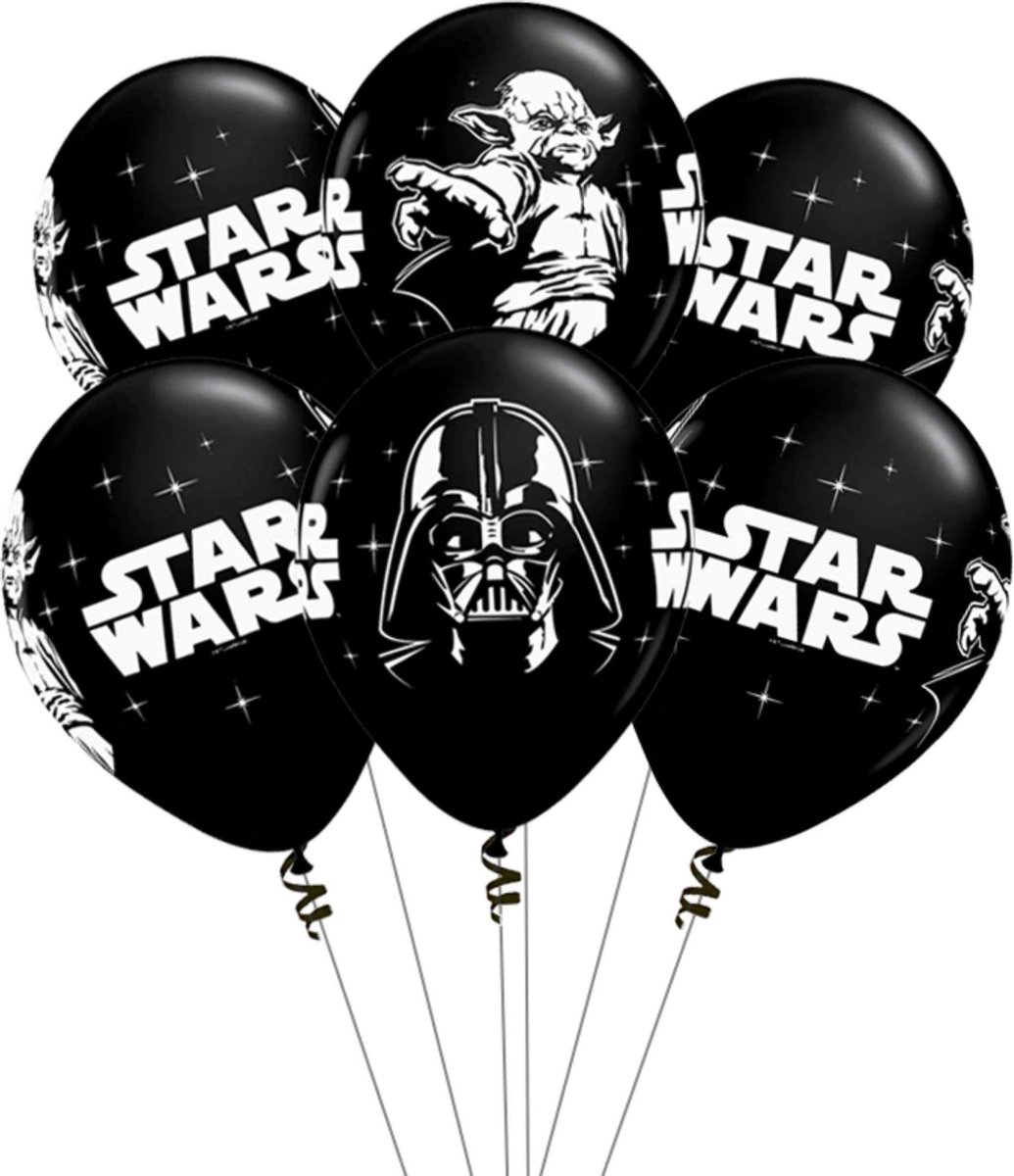 Star Wars Ballonnen - Verjaardag Versiering - Baby Yoda - Darth Vader - Stormtrooper - 10 stuks