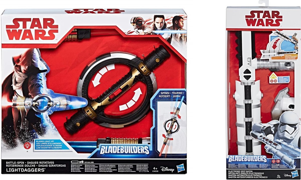 Star Wars Bladebuilders Kylo Ren Lightsaber & Battle Spin Lightdaggers - Voordeelbundel - Must Have