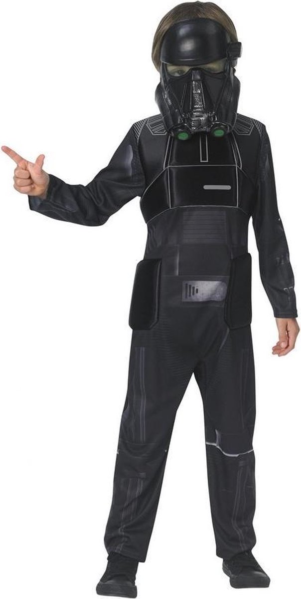 Star Wars Childrens/Kids Death Trooper Deluxe Costume (Black)