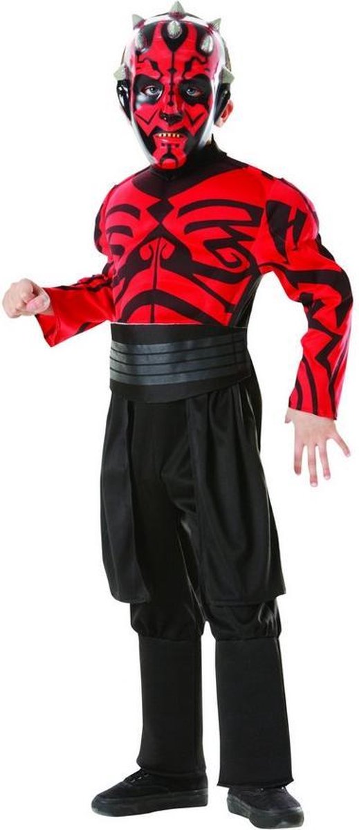 Star Wars Childrens/Kids Deluxe Darth Maul Costume (Black/Red)