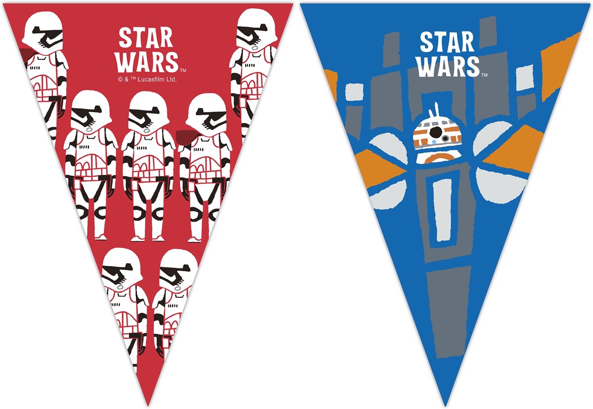 Star Wars Forces™ slinger met 9 vlaggen - Feestdecoratievoorwerp