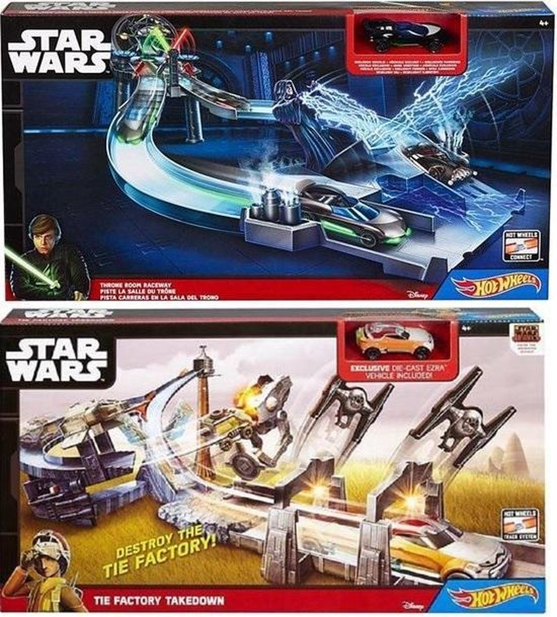 Star Wars Hotwheels Multipack factory takedown & Throne Room Raceway