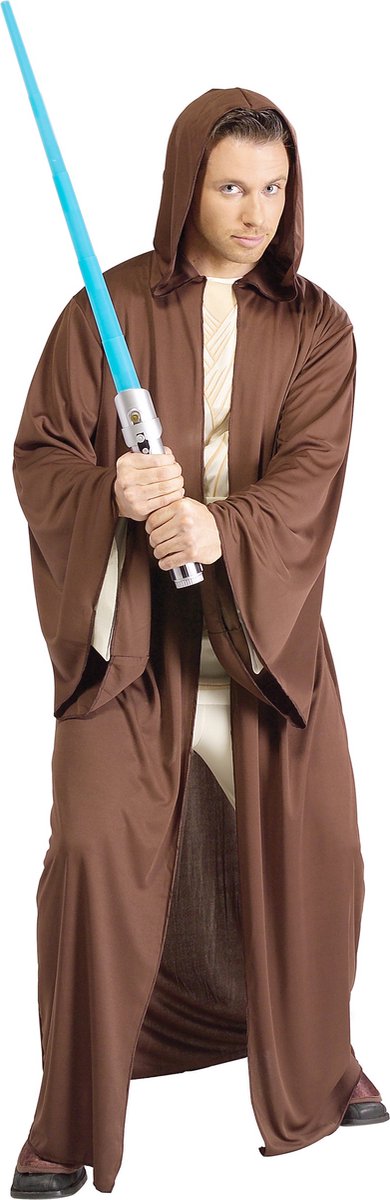 Star Wars Jedi cape - maat XL-XXL - jas bruin pak kostuum