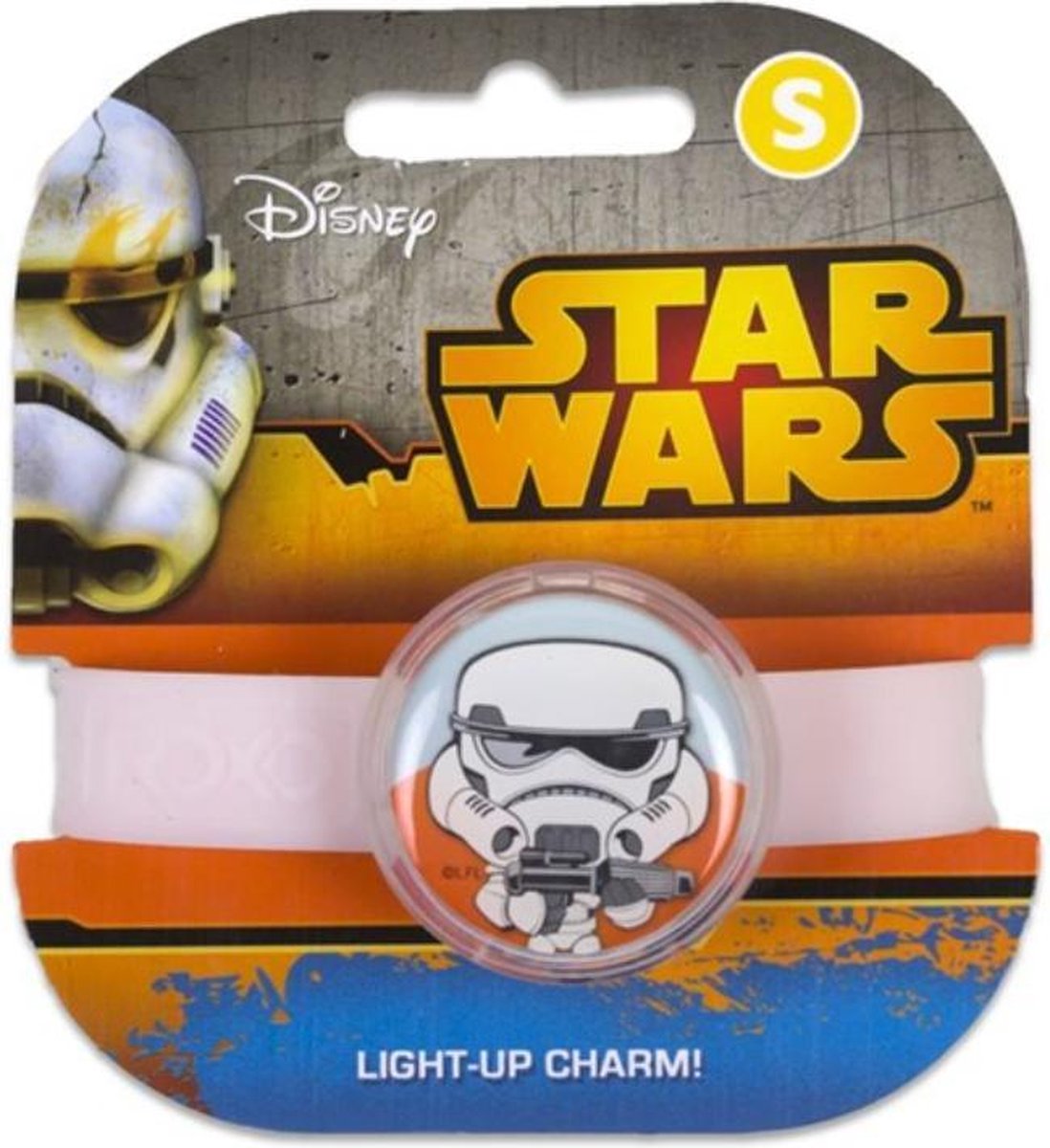 Star Wars Light Up Charm Band maat M. Pop Trooper led armband speelgoed (the mandalorian lightsaber squadrons black series storm trooper )