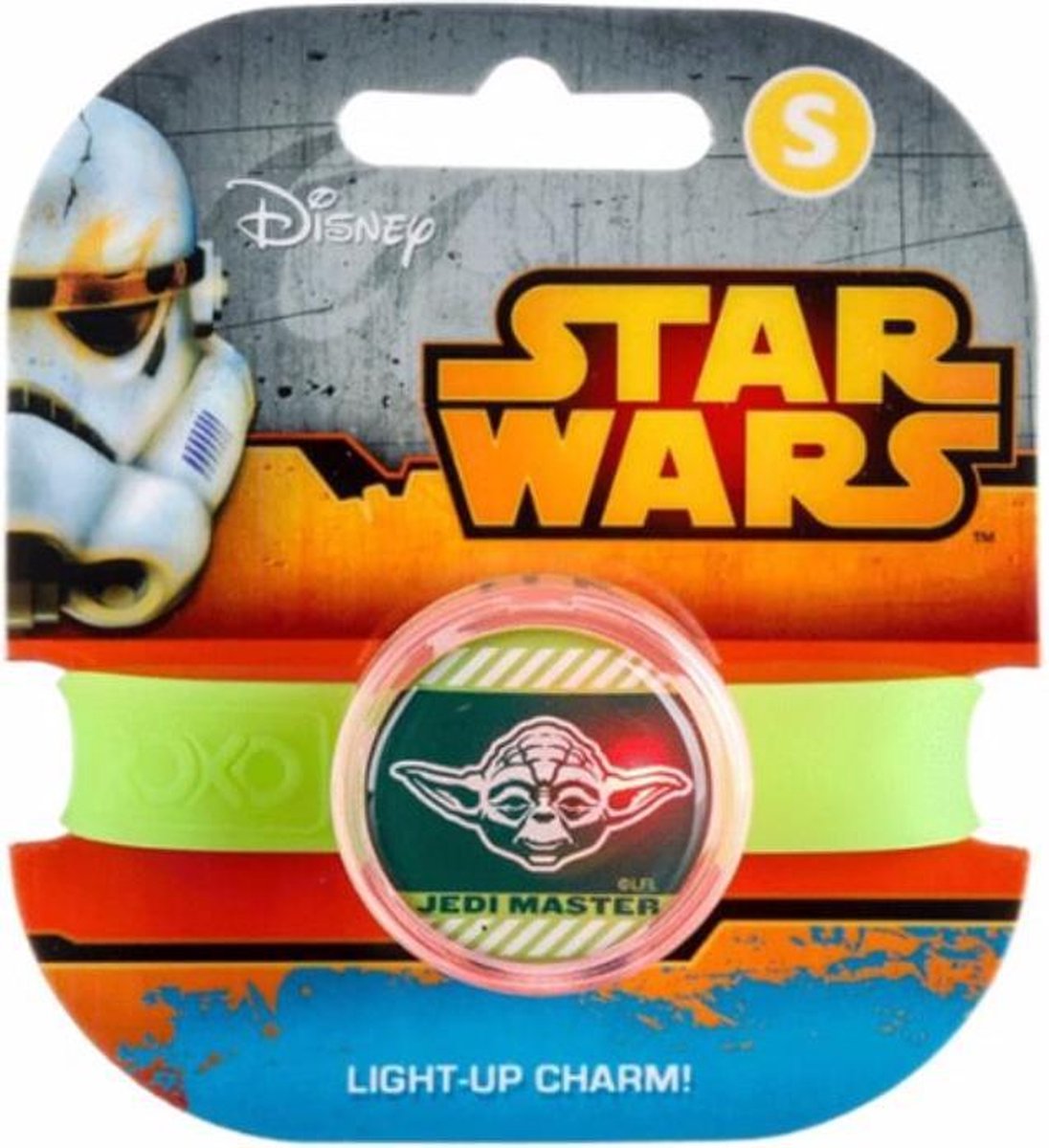 Star Wars Light Up Charm Band maat S the mandalorian baby yoda led armband speelgoed (stormtrooper lightsaber squadrons black series storm trooper )