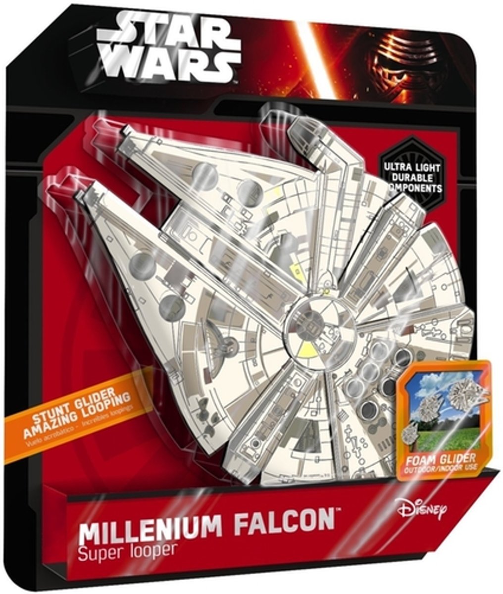 Star Wars Millennium Falcon Super Looper - Vliegtuig - Gooi en vliegt weg !