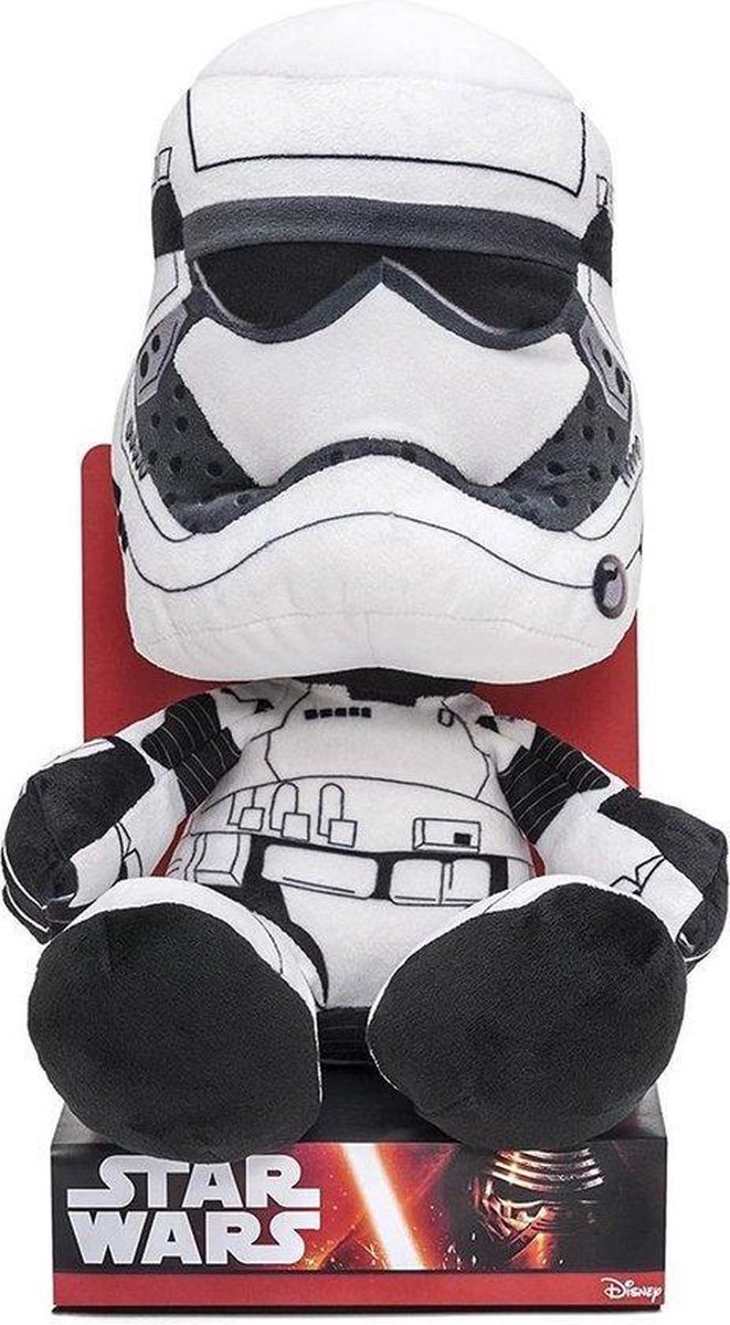 Star Wars knuffel stormtrooper 25cm - speelgoed - the mandalorian - lightsaber - squadrons - black series - storm trooper - Viros