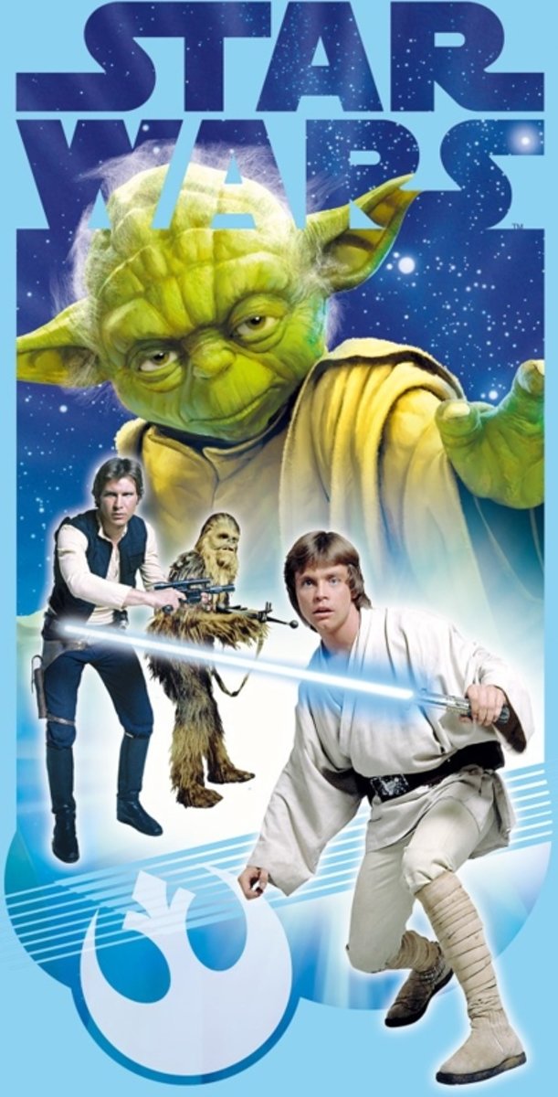 Star Wars strandlaken- badhanddoek 70 x 140 cm.