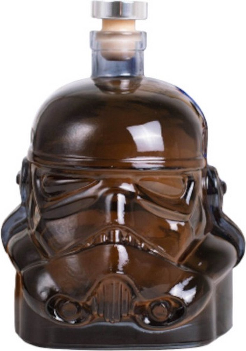 karaf Stormtrooper 750 ml glas/kurk transparant/bruin