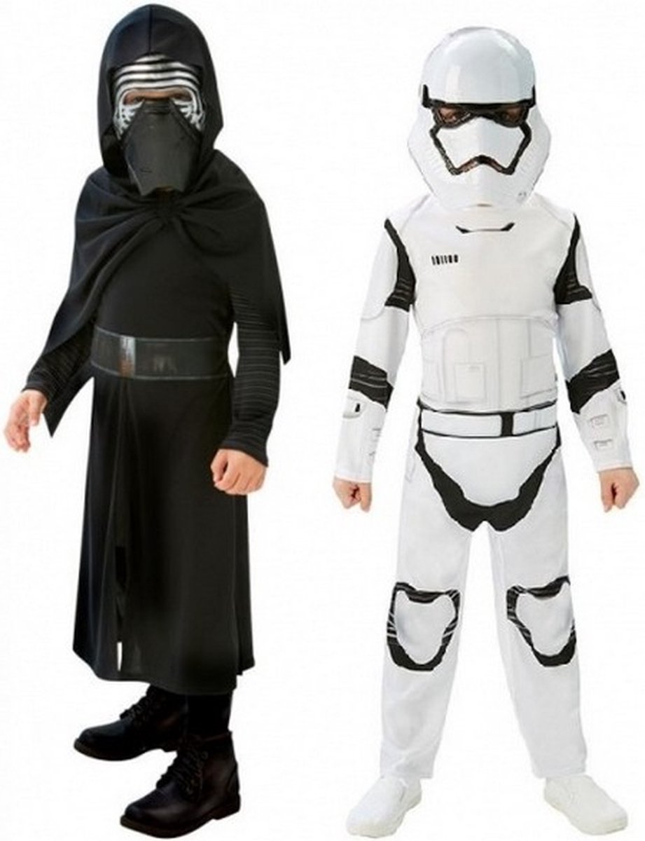 kostuums Star Wars - Kylo Ren en Stormtrooper maat 116/128