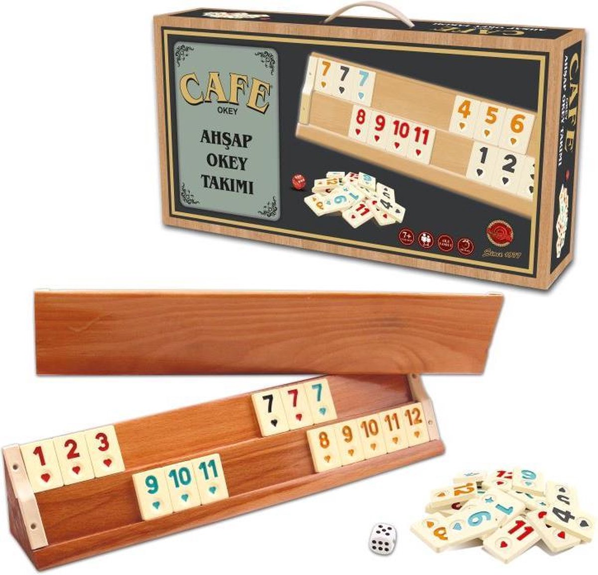 Star Okey - Rummikub - Rummy - Cafe - Hout