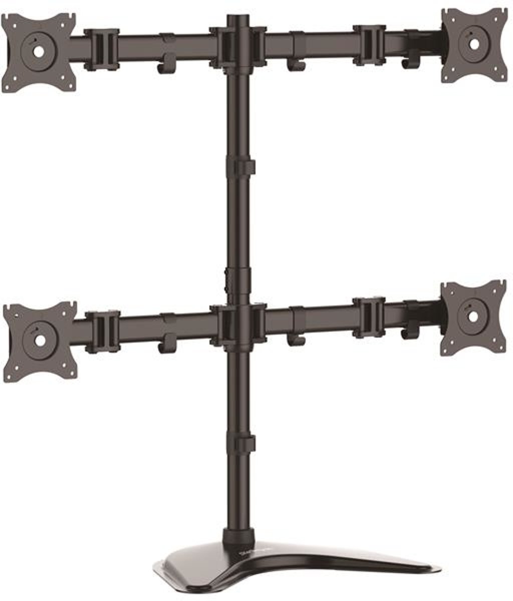 Quad Monitor Stand - Heavy Duty Steel